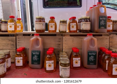 Washington, DC - April 10, 2016 - Farmers Market Dupont Circle In Spring