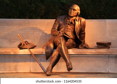 WASHINGTON, D.C. – APRIL 16: The George Mason Memorial Honors George Mason, Author Of The Virginia Declaration Of Rights That Inspired The U.S. Bill Of Rights April 16, 2018 In Washington, D.C.