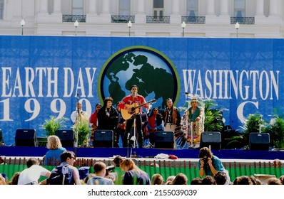 Washington DC., April 22, 1990.
The Earth Day Rally On The West Front Of The US Capitol Crowd Of About 350,000 People Filled The Captiol Grounds And Extended 12 Blocks Out  Onto The National Mall 
