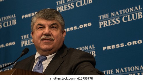 WASHINGTON, DC - April 4, 2017: AFL-CIO President Richard Trumka Speaks To A Luncheon At The National Press Club