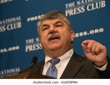 WASHINGTON, DC - April 4, 2017: AFL-CIO President Richard Trumka Speaks To A Luncheon At The National Press Club