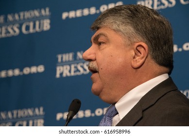 WASHINGTON, DC - April 4, 2017: AFL-CIO President Richard Trumka Speaks To A Luncheon At The National Press Club