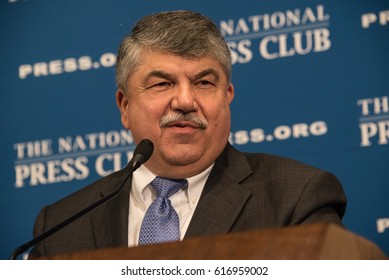 WASHINGTON, DC - April 4, 2017: AFL-CIO President Richard Trumka Speaks To A Luncheon At The National Press Club