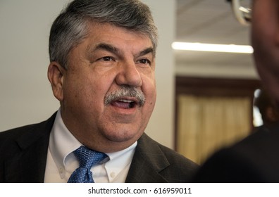 WASHINGTON, DC - April 4, 2017: AFL-CIO President Richard Trumka Speaks To A Luncheon At The National Press Club