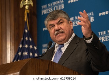 WASHINGTON, DC - April 4, 2017: AFL-CIO President Richard Trumka Speaks To A Luncheon At The National Press Club