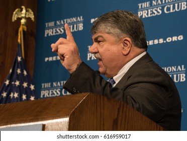 WASHINGTON, DC - April 4, 2017: AFL-CIO President Richard Trumka Speaks To A Luncheon At The National Press Club