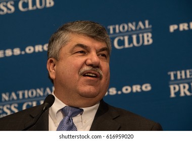 WASHINGTON, DC - April 4, 2017: AFL-CIO President Richard Trumka Speaks To A Luncheon At The National Press Club