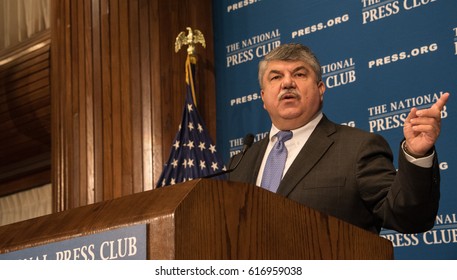 WASHINGTON, DC - April 4, 2017: AFL-CIO President Richard Trumka Speaks To A Luncheon At The National Press Club