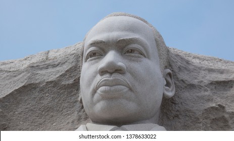 Washington DC, April 7, 2019 Martin Luther King Memorial Close Up - Photo Image