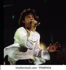 WASHINGTON, D.C. - AUG 4: The Rolling Stones in concert at RFK stadium during the Voodoo Lounge Tour in Washington, D.C., on Thursday, August 4, 1994. Seen here is Mick Jagger.