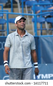 WASHINGTON, D.C. - AUGUST 12, 2008:  Alejandro Falla (COL) Defeats Mardy Fish (USA, Not Pictured) At The Legg Mason Tennis Classic.