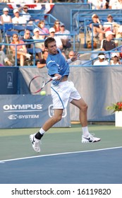 WASHINGTON, D.C. - AUGUST 13, 2008:  Nicolas Mahut (FRA) Loses To Tommy Haas (GER, Not Pictured) At The Legg Mason Tennis Classic.