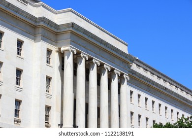 Washington DC, Capital City Of The United States. Longworth House Office Building Used By House Of Representatives.