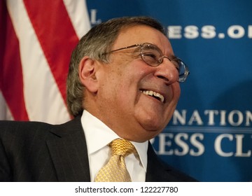 WASHINGTON, DC - DEC. 18: Secretary Of Defense Leon Panetta Addresses A Luncheon At The National Press Club, December 18, 2012 In Washington, DC