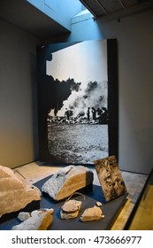 Washington DC, - Dec. 19: Internal View Of The Holocaust Memorial Museum. Real Pictures Of The Deported, Nazi Propaganda, Crematorium, Objects. Shot At December 19, 2015 In Washington DC, USA.