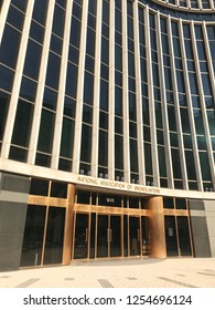 WASHINGTON, DC - DECEMBER 10, 2018: Entrance To National Association Of Broadcasters Headquarters.