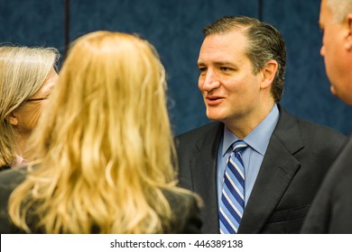 WASHINGTON DC - FEBRUARY 3, 2015: Senator and Presidential candidate Ted Cruz speaks to constituents at a meeting at the United States Capitol.