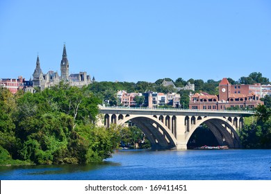 Washington DC - Georgetown And Key Bridge 