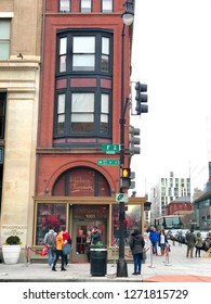 WASHINGTON, DC - JANUARY 1, 2018: MADAME TUSSAUDS Wax Museum Building Exterior On F Street NW, Washington, DC. The DC Branch Features All US Presidents.