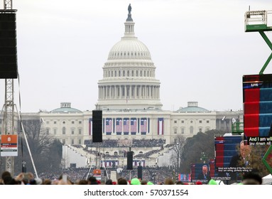 WASHINGTON, DC - JANUARY 20:  Inauguration Of Donald Trump.  Taken January 20, 2017 In District Of Columbia.