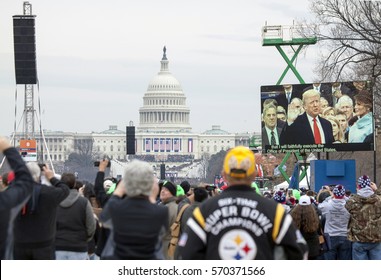 WASHINGTON, DC - JANUARY 20:  Inauguration Of Donald Trump.  Taken January 20, 2017 In District Of Columbia.