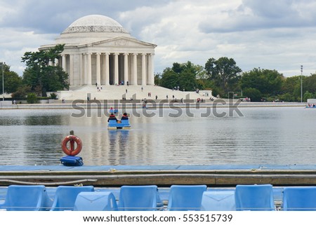 Washington DC - Jefferson Memorial in a cloudy day