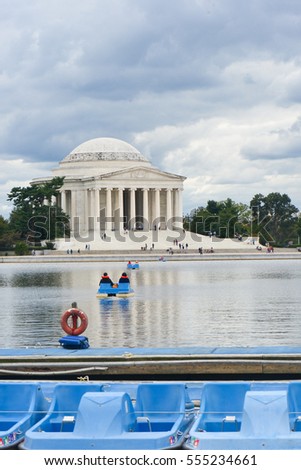 Washington DC - Jefferson Memorial in a cloudy day