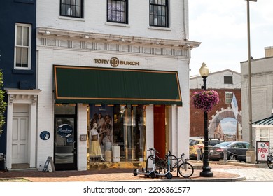 Washington DC - July 10 2022: Picture Of A Tory Burch Store