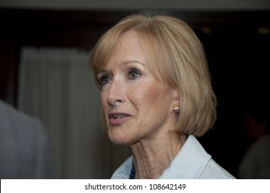 WASHINGTON, DC - JULY 24:  PBS Journalist And Newscaster Judy Woodruff Speaks To A Luncheon At The National Press Club, July 24, 2012 In Washington, DC