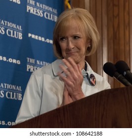 WASHINGTON, DC - JULY 24:  PBS Journalist And Newscaster Judy Woodruff Speaks To A Luncheon At The National Press Club, July 24, 2012 In Washington, DC