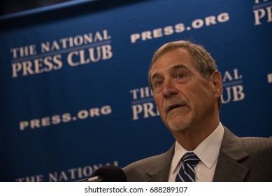 Washington, DC - July 25, 2017: John Thompson, Former Director Of The US Bureau Of The Census Speaks About His Recent Resignation At A National Press Club Press Conference