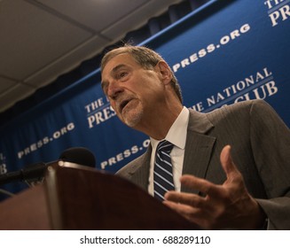 Washington, DC - July 25, 2017: John Thompson, Former Director Of The US Bureau Of The Census Speaks About His Recent Resignation At A National Press Club Press Conference