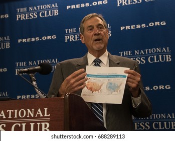 Washington, DC - July 25, 2017: John Thompson, Former Director Of The US Bureau Of The Census Speaks About His Recent Resignation At A National Press Club Press Conference