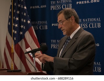 Washington, DC - July 25, 2017: John Thompson, Former Director Of The US Bureau Of The Census Speaks About His Recent Resignation At A National Press Club Press Conference