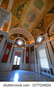 WASHINGTON DC - JUN 24, 2014: Interior Of Thomas Jefferson Building In Library Of Congress On Capitol Hill In Washington District Of Columbia DC, USA.