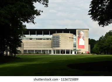 Washington, DC - June 01, 2018: Saint John Paul II National Shrine In Washington, DC