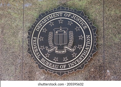 WASHINGTON, DC - JUNE 1: F.B.I. seal located outside the J. Edgar Hoover F.B.I. Building in downtown Washington, DC on June 1, 2014.