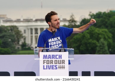 WASHINGTON, DC - June 11, 2022: Parkland Shooting Survivor And Gun Control Activist David Hogg Speaks At The March For Our Lives Rally. 