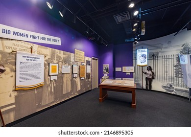 Washington DC, MAR 31 2022 - Interior View Of The National Archives Museum