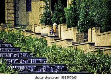 WASHINGTON, DC - May 2002 - Meridian Hill Park Steps