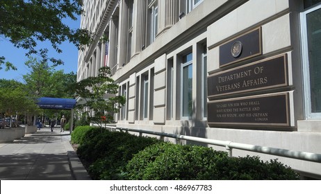 WASHINGTON, DC - MAY, 2014: Department Of Veteran Affair Headquarters. The VA Administers A Variety Of Benefits And Services To Service Members, Veterans, Their Dependents And Survivors