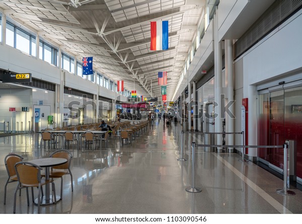 Stock photo of Dulles airport in the early morning