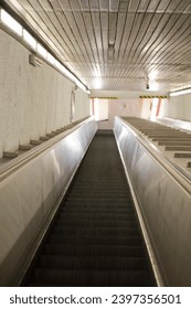 Washington DC Metro escalator with no people