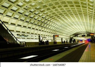 Washington DC, Metro Station Interior 