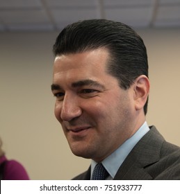 WASHINGTON, DC -  NOVEMBER 3, 2017: FDA Commissioner Dr. Scott Gottlieb Speaks To A Luncheon At The National Press Club