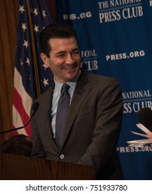 WASHINGTON, DC -  NOVEMBER 3, 2017: FDA Commissioner Dr. Scott Gottlieb Speaks To A Luncheon At The National Press Club