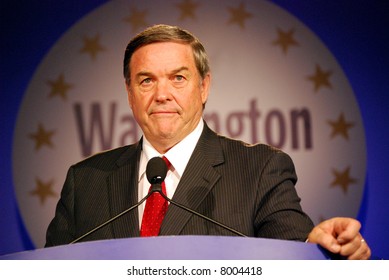 WASHINGTON DC – OCT 19: Representative Duncan Hunter Speaking At “Washington Briefing 2007: Values Voter Summit” On October 19, 2007, In The Hilton Hotel In Downtown Washington DC.