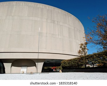 Washington, DC - October 17, 2020: The Hirshhorn Sculpture Garden