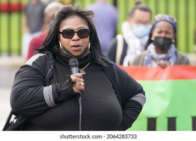 Washington, DC – October 26 2021: Samaria Rice, Mother Of Tamir Rice Who Was Killed By Cleveland Police While Playing With A Toy Gun Calls For An Investigation Into His Death By The Justice Department