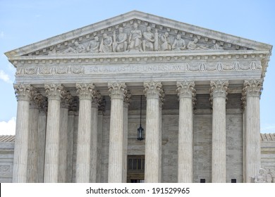 Washington DC Supreme Court Facade Equal Justice Under The Law